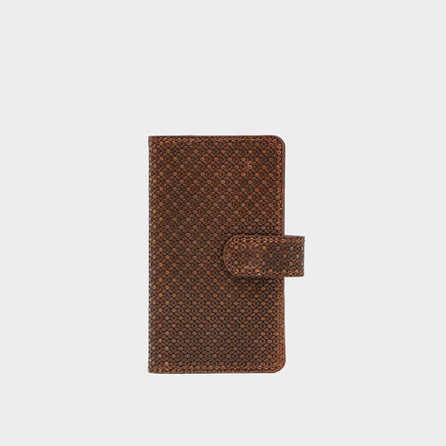 Leather Folio Wallet with MagSafe on magnet closure - SALE