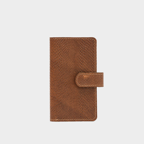 Leather Folio Wallet with MagSafe on magnet closure - SALE