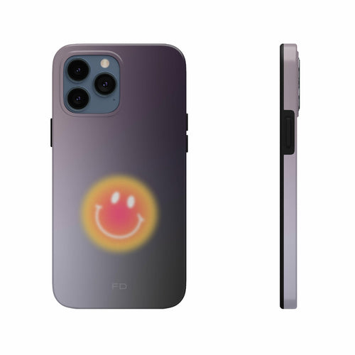 Smiley Face Tough Case for iPhone with Wireless Charging