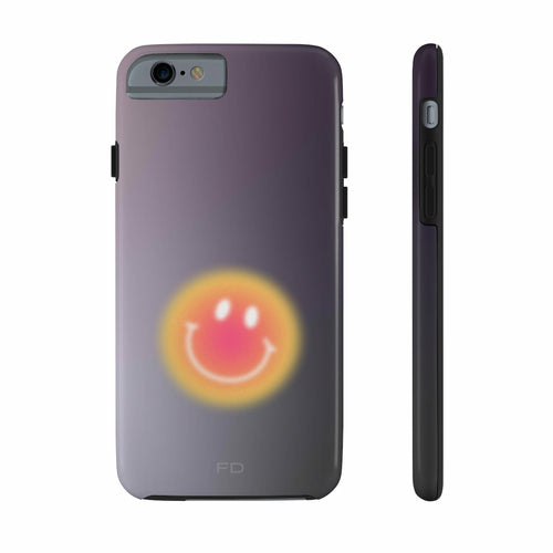 Smiley Face Tough Case for iPhone with Wireless Charging