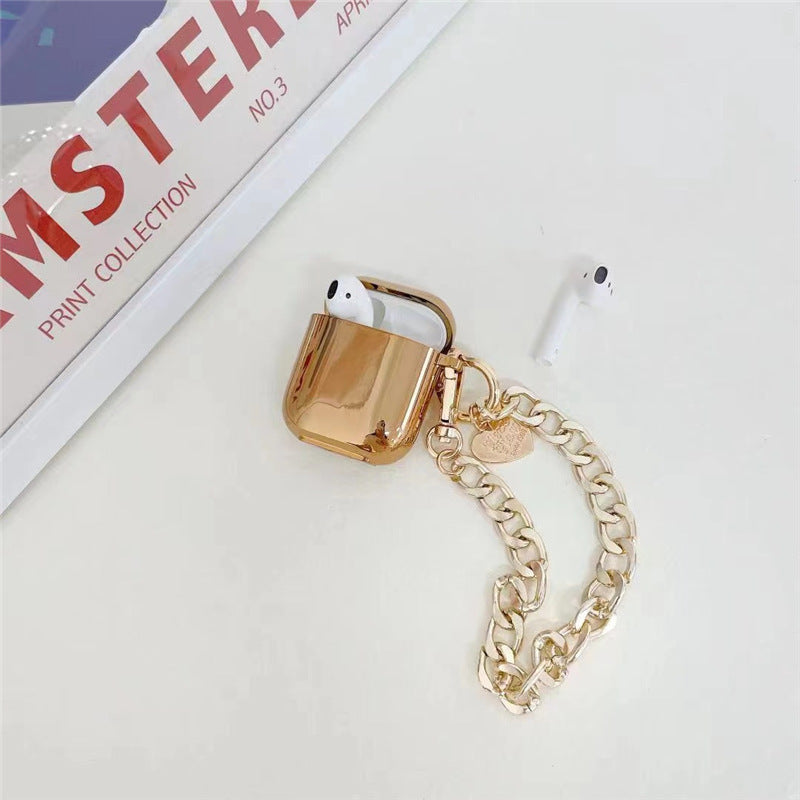 Gold Plating Heart Chain Wireless Headphone Cover