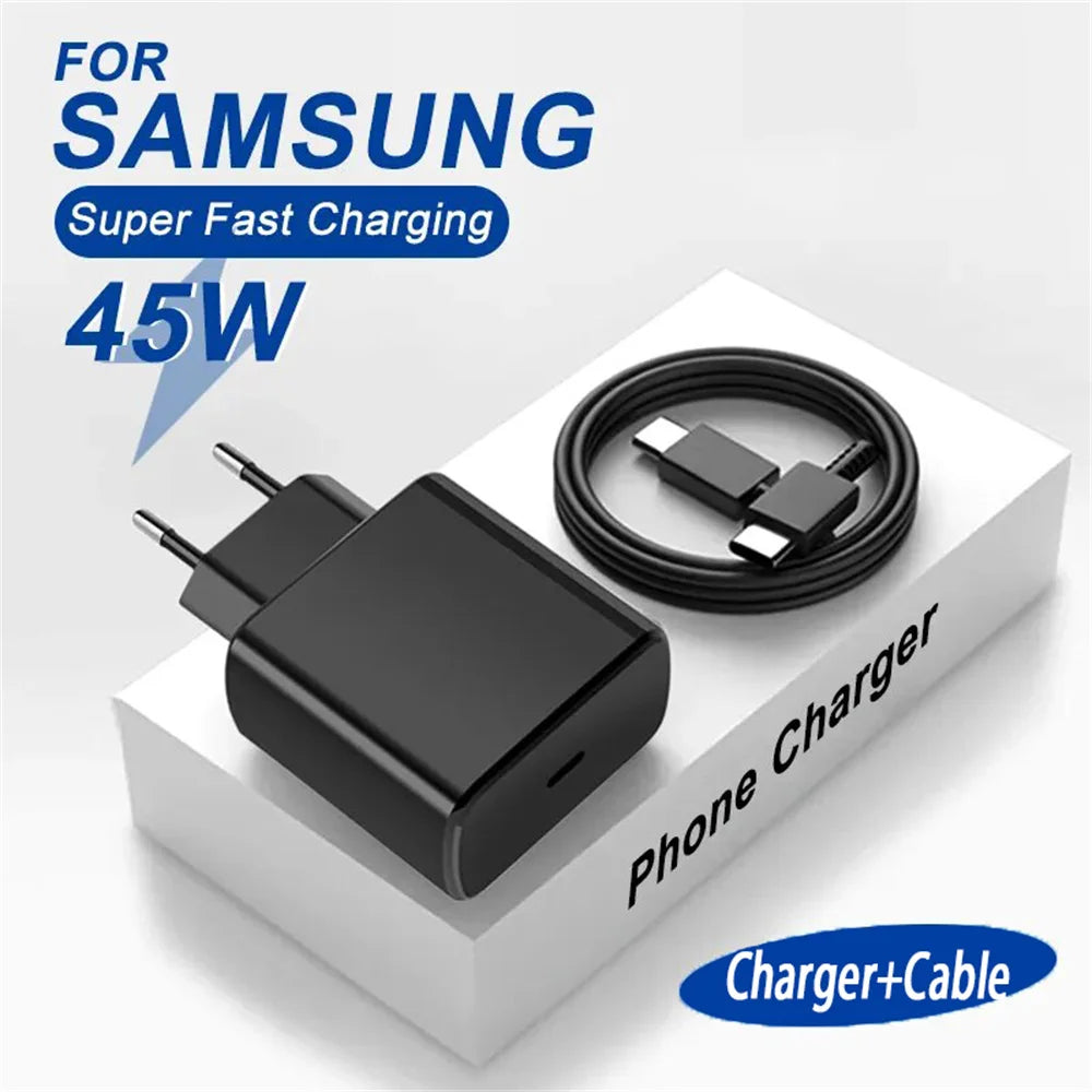 PD 45W USB C Charger Super Fast Charging Adapter For Samsung Galaxy