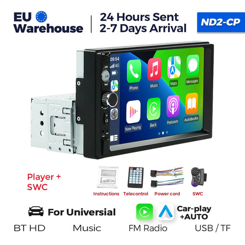 Navifly ND2 Universal 1Din Car Radio Stereo 7inch HD Touch Screen