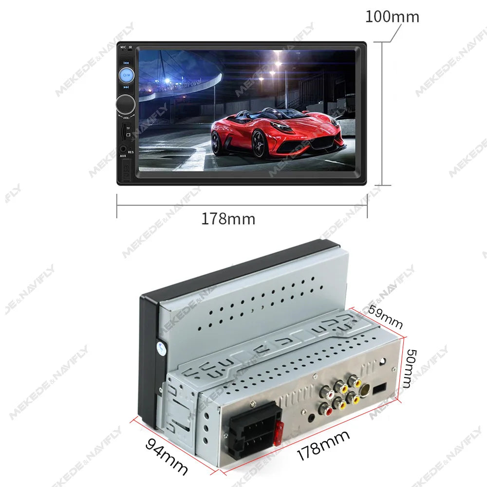 Universal 7 inch 1 Din Car Radio Stereo MP3 MP5 Multimedia Player