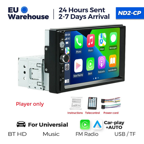 Navifly ND2 Universal 1Din Car Radio Stereo 7inch HD Touch Screen