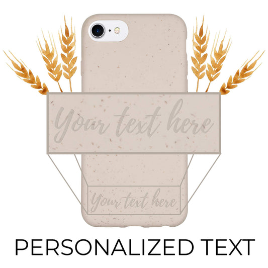 Biodegradable Personalized Phone Case - Natural White