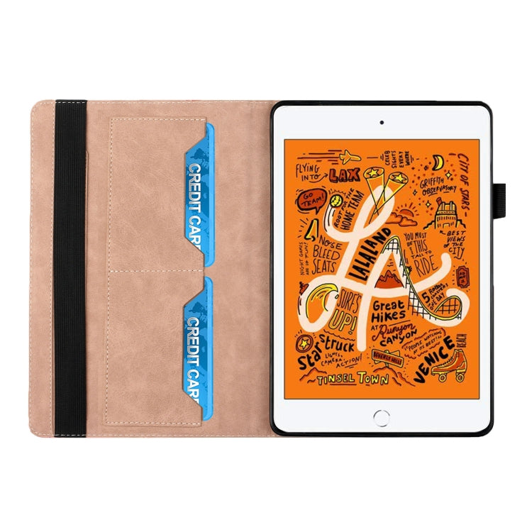 Rhombus Skin Feel Horizontal Flip Tablet Leather Case with Card Slots