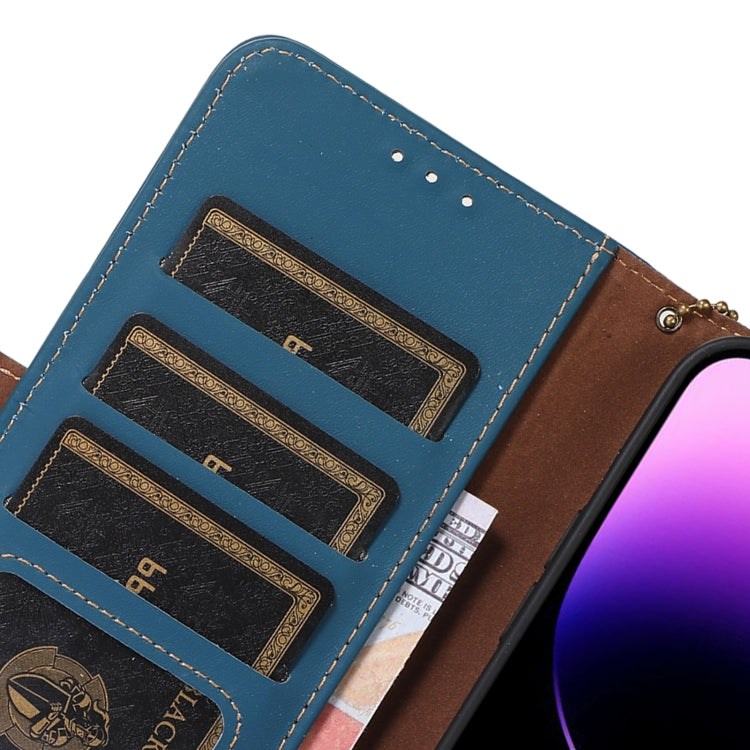 For Samsung Galaxy S24+ 5G Genuine Leather Magnetic RFID Leather Phone