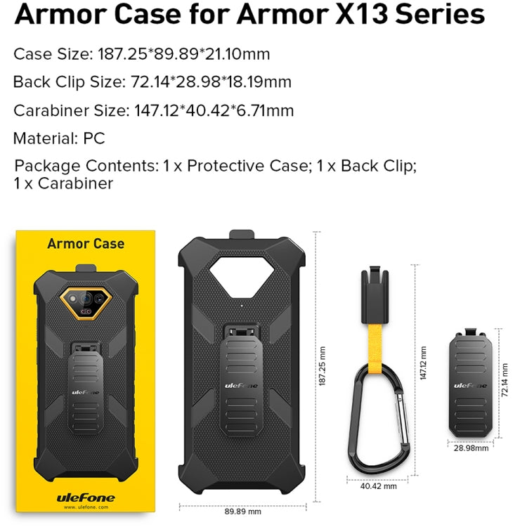 For Ulefone Armor X13 Ulefone Back Clip Phone Case with