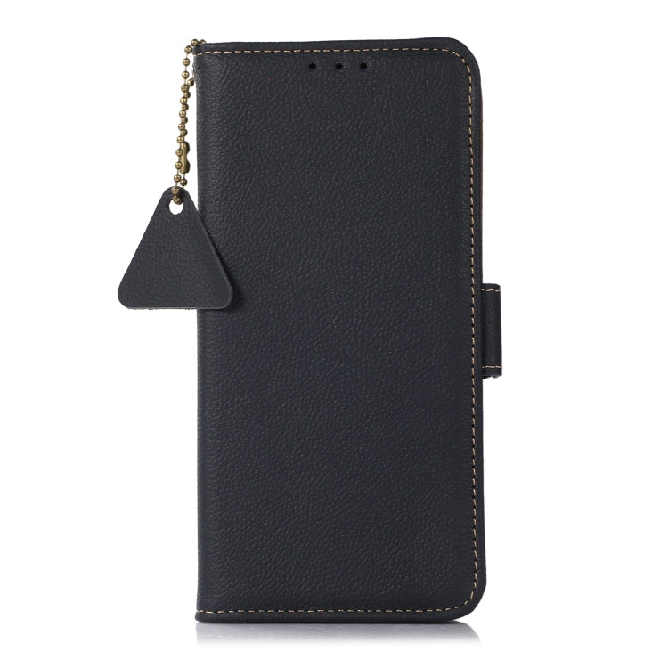 For Google Pixel 8A Side-Magnetic TJ Genuine Leather RFID Phone