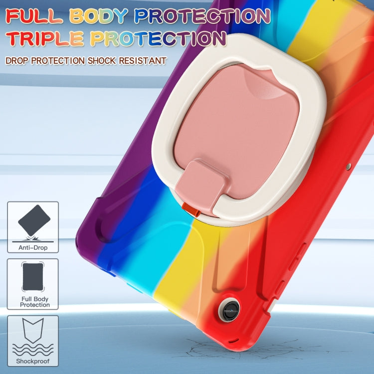 For Samsung Galaxy Tab A9+ Silicone Hybrid PC Tablet Case with Holder