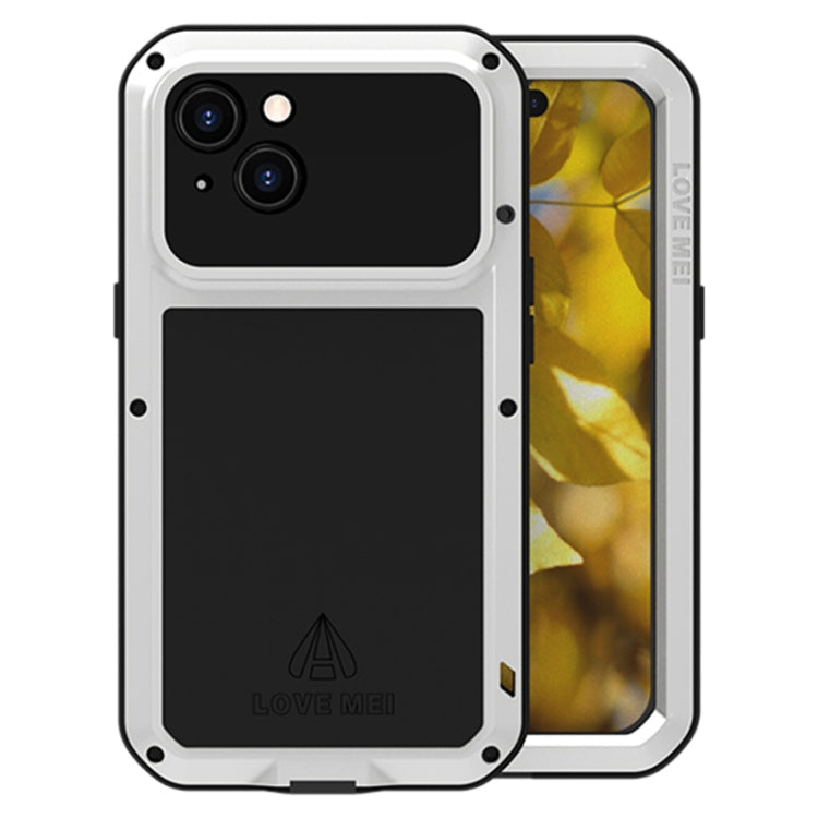 For iPhone 15 LOVE MEI Metal Shockproof Life Waterproof Dustproof