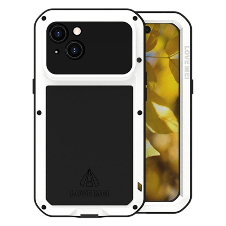 For iPhone 15 LOVE MEI Metal Shockproof Life Waterproof Dustproof