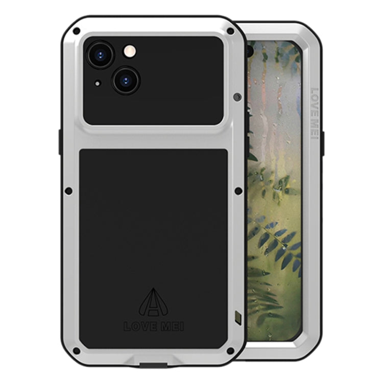 For iPhone 15 Plus LOVE MEI Metal Shockproof Life Waterproof Dustproof