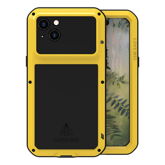 For iPhone 15 Plus LOVE MEI Metal Shockproof Life Waterproof Dustproof