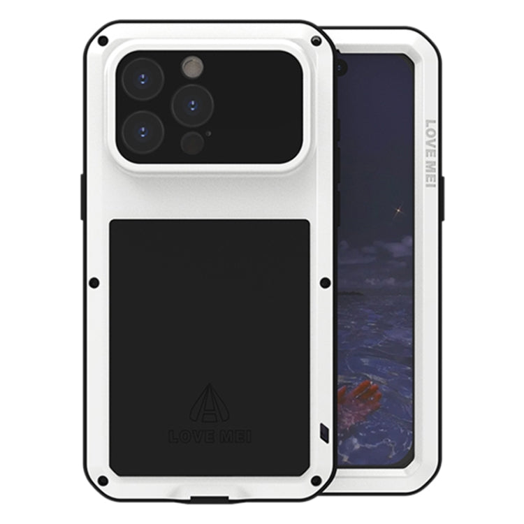 For iPhone 15 Pro Max LOVE MEI Metal Shockproof Life Waterproof