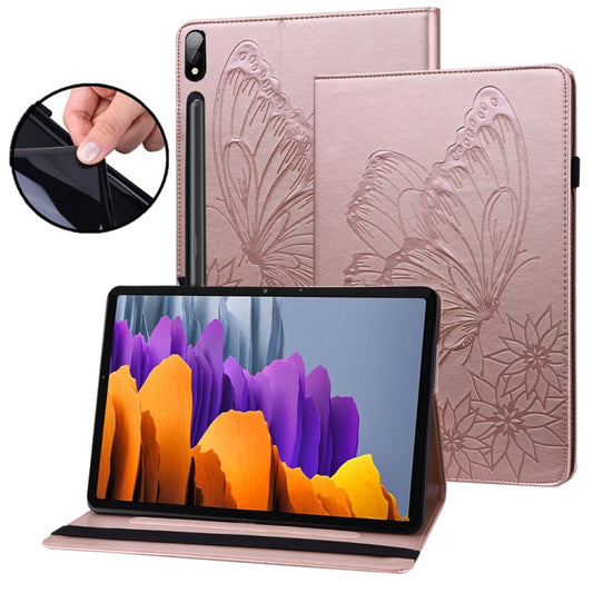 For Samsung Galaxy Tab S9 Ultra / S8 Ultra Big Butterfly Embossed