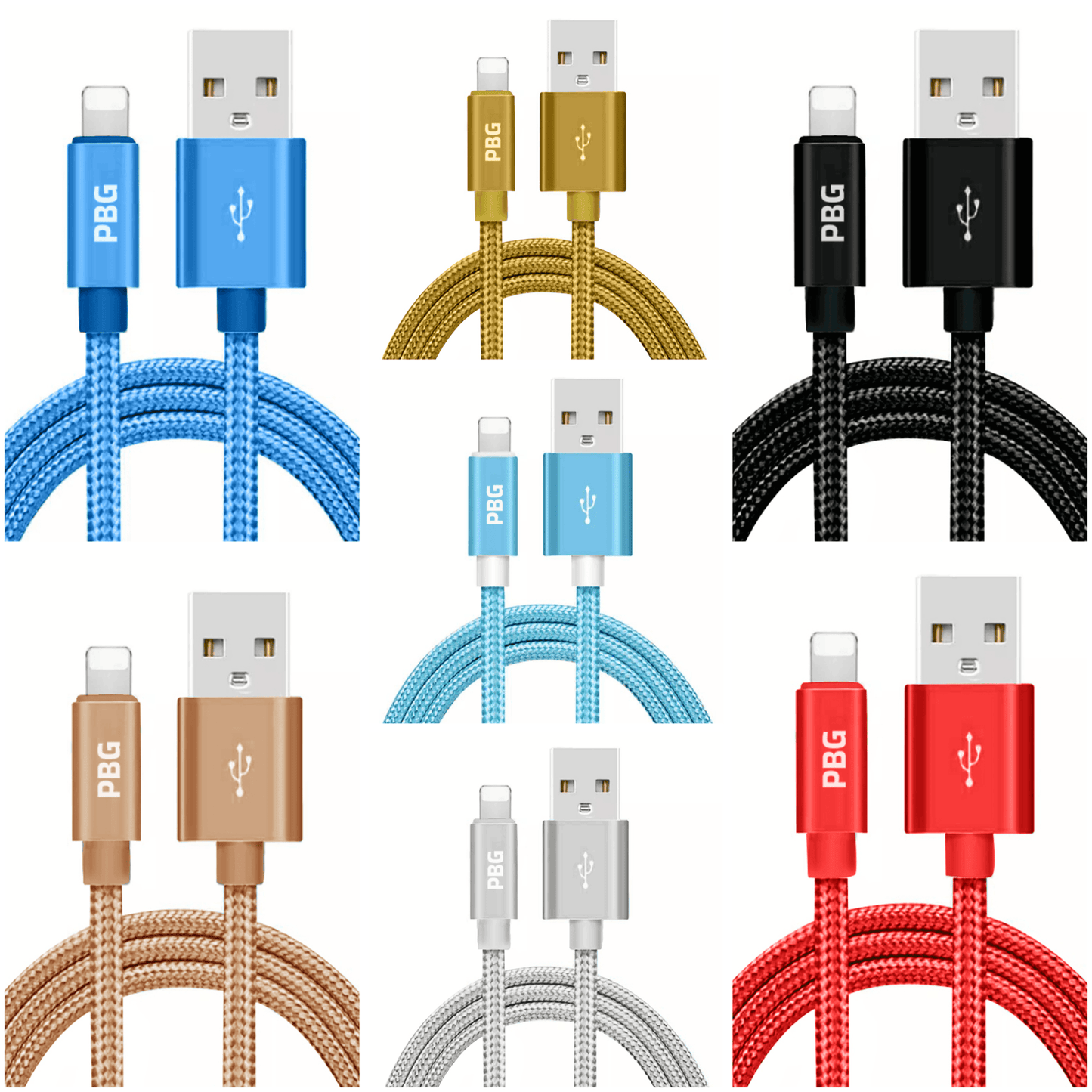 PBG 10FT XL Best iPhone Charger Cable - Durable & Fast Charging