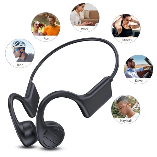 Waterproof Bone Conduction Headphones Perfect for Swimming Cycling