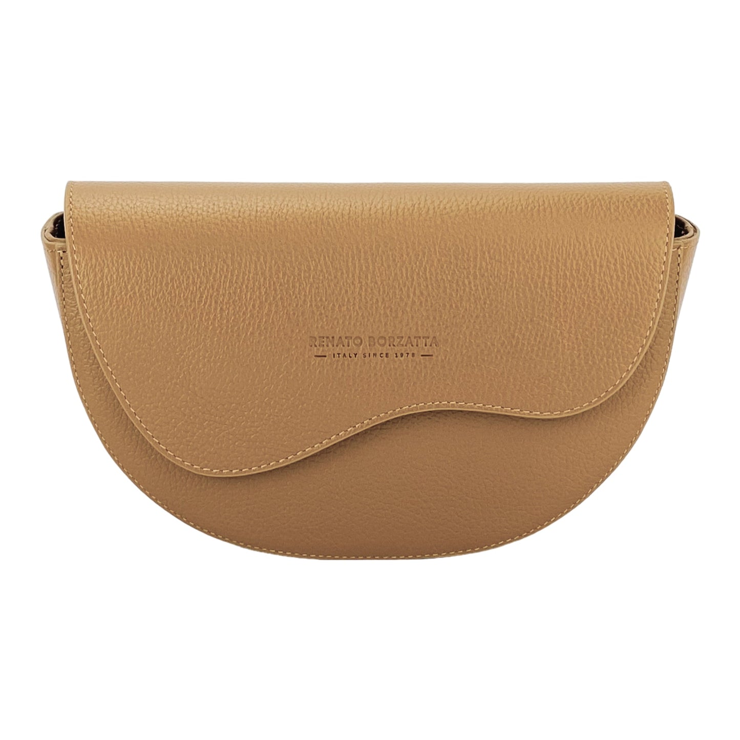 RB1027S | Borsa Donna a Bandoliera stondata in Vera Pelle Made in