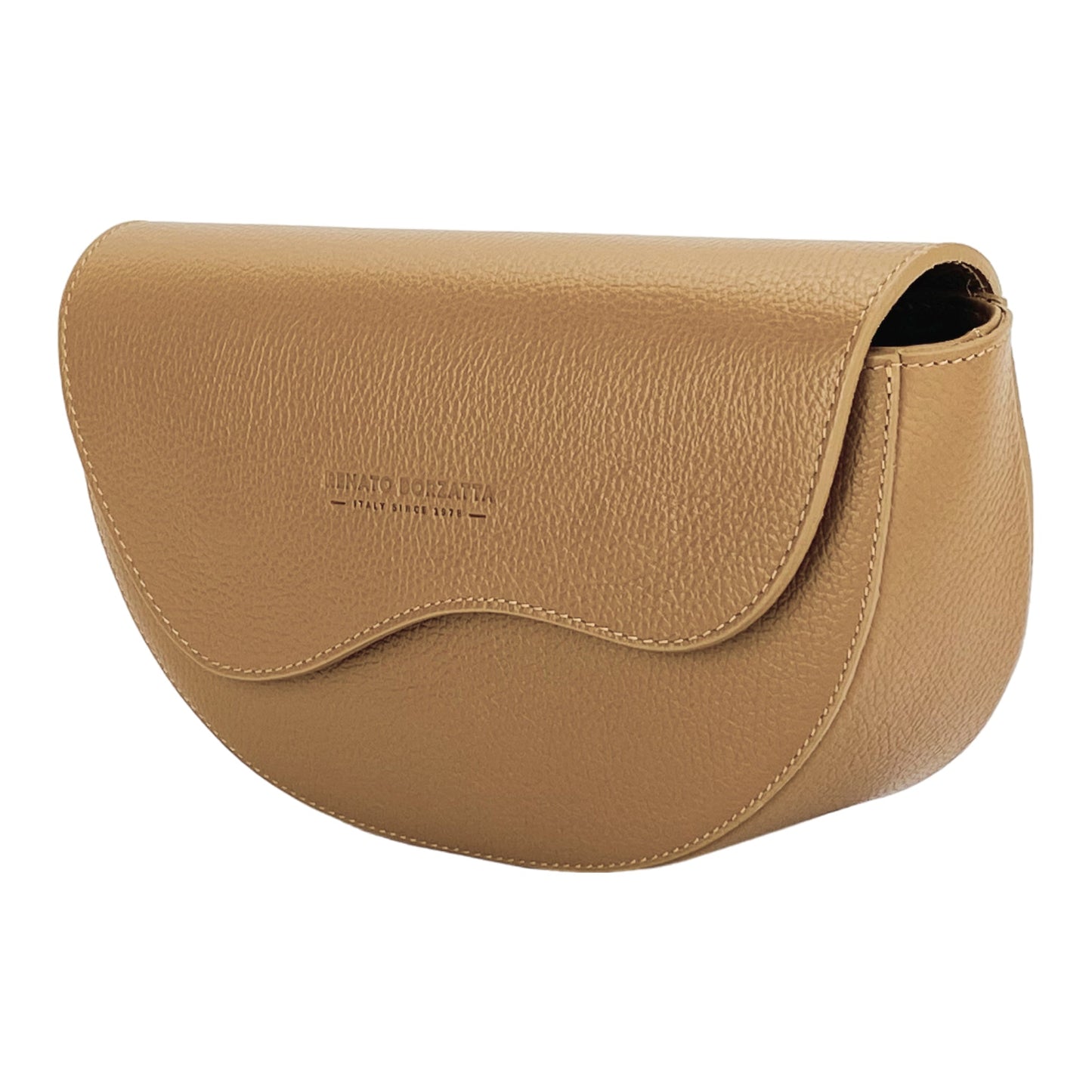 RB1027S | Borsa Donna a Bandoliera stondata in Vera Pelle Made in