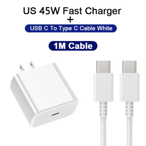 45W PD Charger Super Fast Charging For Samsung Galaxy S24 S23 Ultra