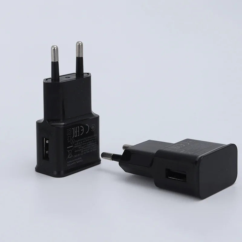 EU Plug 5V Dual USB Universal Mobile Phone Chargers Travel Power