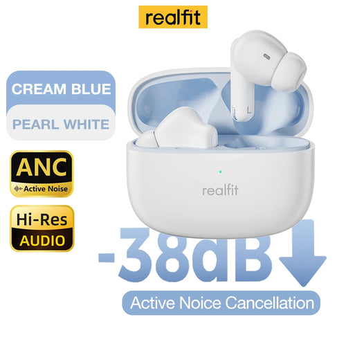 Realfit F3 ANC Active Noice Cancellation Bluetooth Earphones HIFI