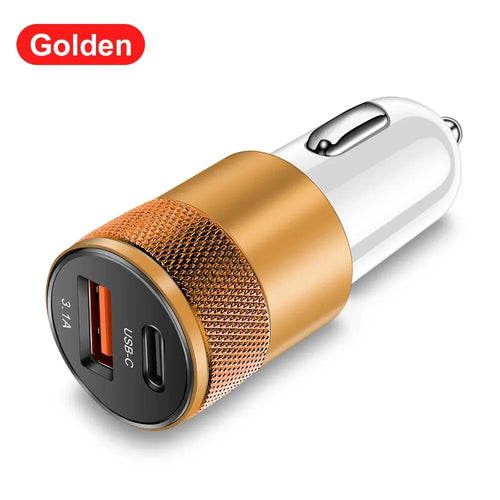 Total 20W PD Car Charger USB Type C Fast Charging Car Phone Charger