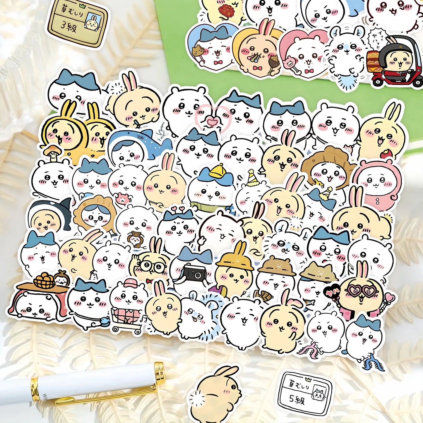 100Pcs/Set kawaii chiikawa Sticker Cartoon Cute Stickers DIY Phone