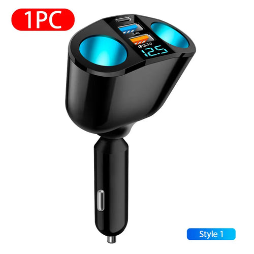 SEAMETAL PD+QC3.0 Car Phone Charger 12V/24V Universal Auto Cigarette