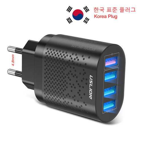 Korean USB Fast Charger KR Plug USB Charger QC3.0 Quick Charge 3A