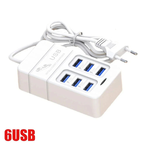 35W Charger 6 USB Out PD Type C Super Charge Quick Wall Chargers USB