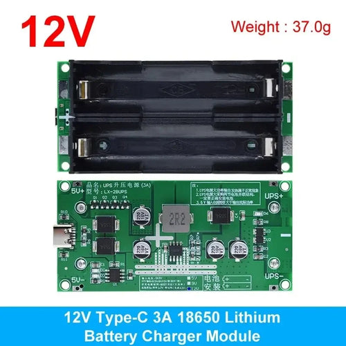 Type-C 15W 3A Fast Charge UPS Power Supply / 18650 Lithium Battery