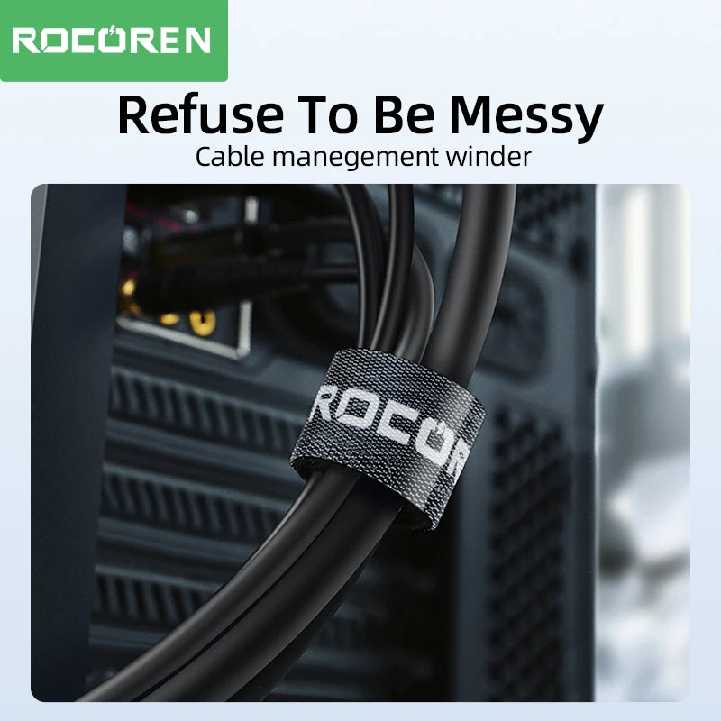 Rocoren Cable Organizer Wire Winder USB Cable Management Charger