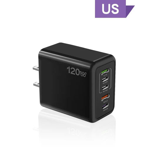 USB C Charger Fast Charging Type C 3 PD + 2 USB QC3.0 Mobile Phone