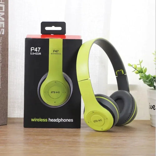 P47 Bluetooth 5.0 Wireless Headphone Foldable HIFI Stereo Bass