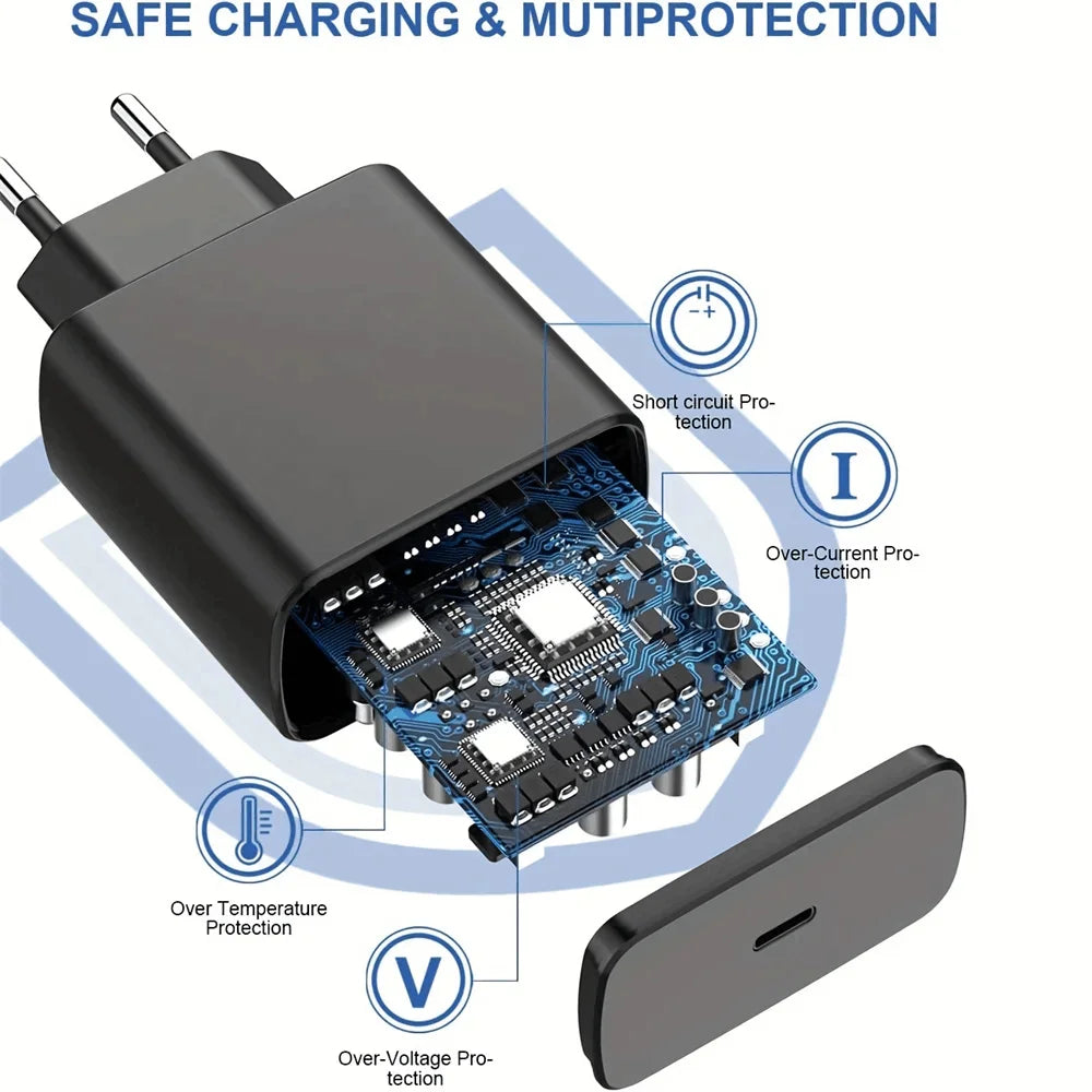 PD 45W USB C Charger Super Fast Charging Adapter For Samsung Galaxy