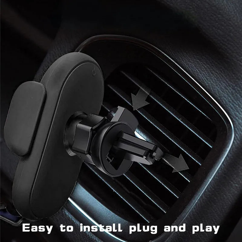 Car Wireless Charger Auto Car Mount Phone Holder Stand For iPhone 15