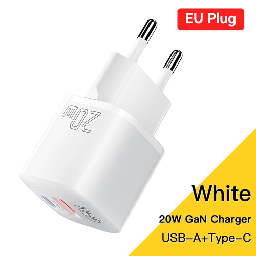 Essager 20W GaN USB Type C Charger PD Fast Charge Phone QC 3.0 Quick