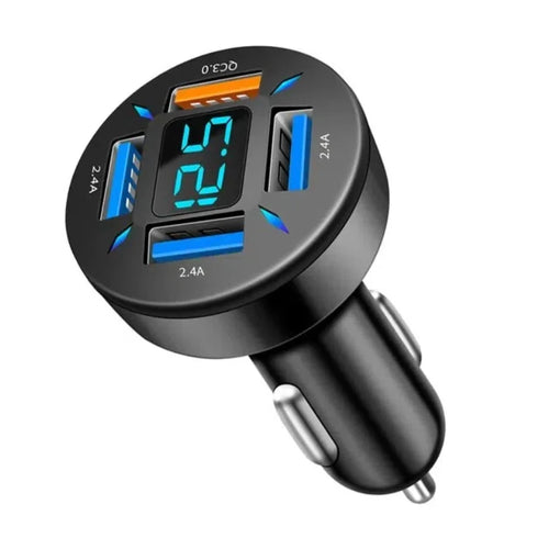 4 Ports USB Car Charger Fast Charging PD Quick Charge 3.0 USB C Car