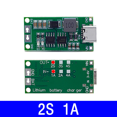 Multi Cell 2S 3S 4S Type-C To 8.4V 12.6V 16.8V Step Up Boost LiPo