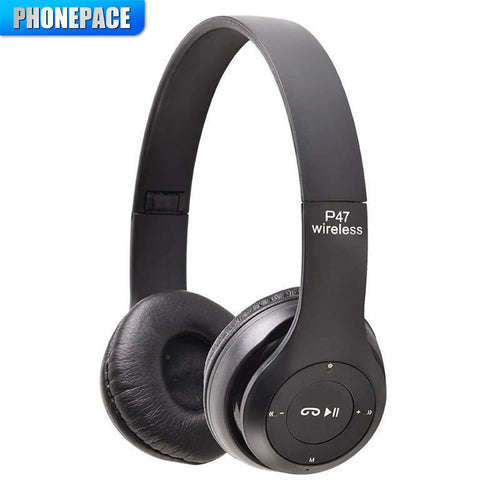 P47 Wireless bluetooth headphone With Mic Noise Cancelling Headsets