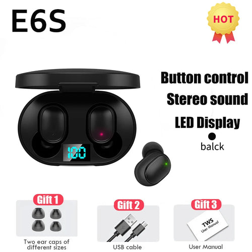 Original E6S Air Pro TWS Fone Bluetooth Earphones Wireless Headphones