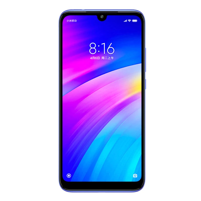 Xiaomi Redmi 7 Cellphone with Phone Case, Dual SIM Solt Cellphone