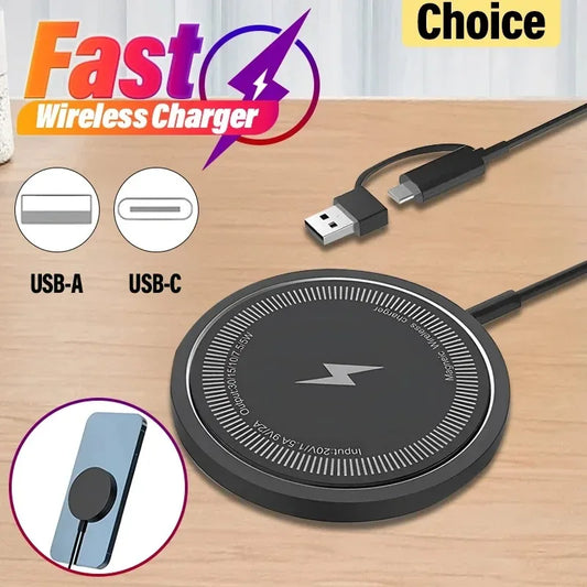 VIKEFON Magnetic Wireless Charger Fast Wireless Charging Pad Stand for