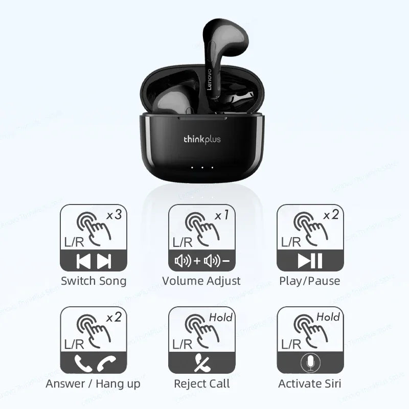 Lenovo LP40 Plus Wireless Earphones TWS Bluetooth Headset Noise