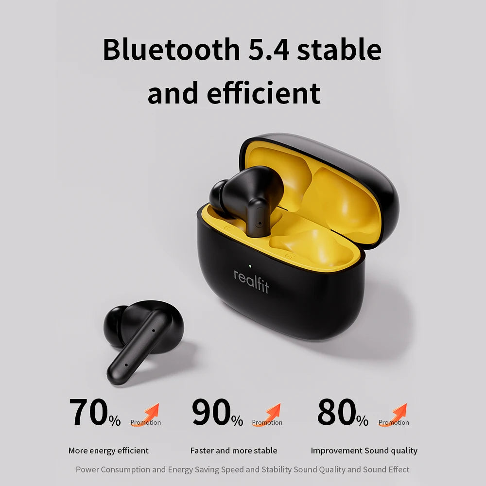 Realfit F3 ANC Active Noice Cancellation Bluetooth Earphones ENC Call