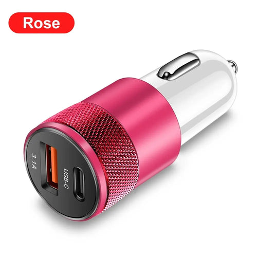 Total 20W PD Car Charger USB Type C Fast Charging Car Phone Charger