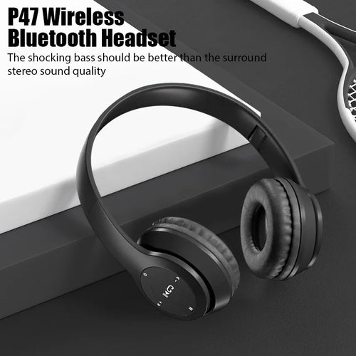 Stereo P47 Headset 5.0 Bluetooth Headset Folding Series Wireless